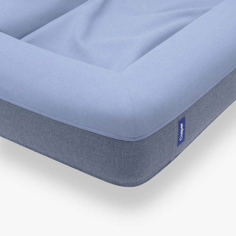 The Casper Dog Bed, Large (45" W x 35" D x 7"H), Blue