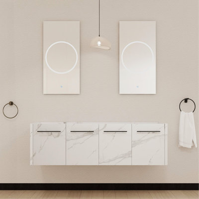 Meuble-lavabo mural 60 po (seulement le meuble, sans évier supérieur)