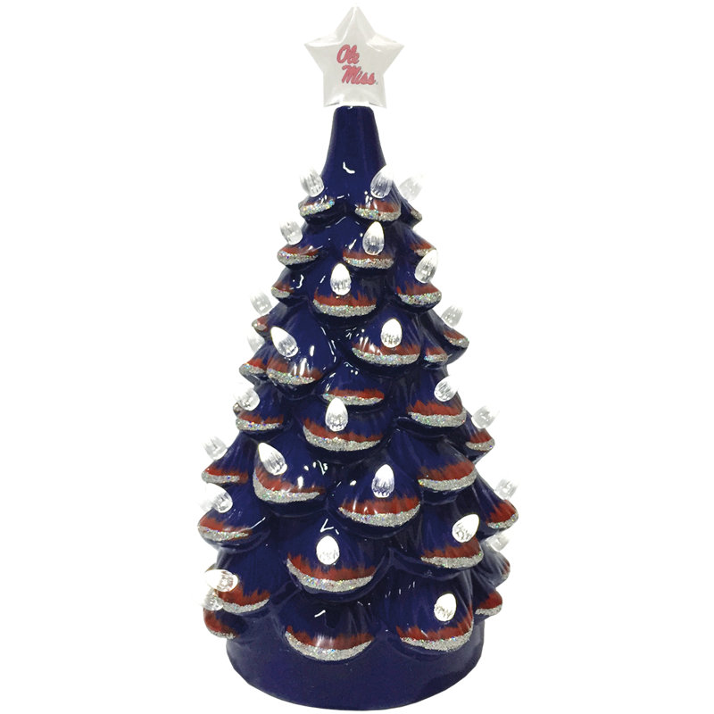 Arbre en céramique NCAA College Spirit, Rebels d'Ole Miss