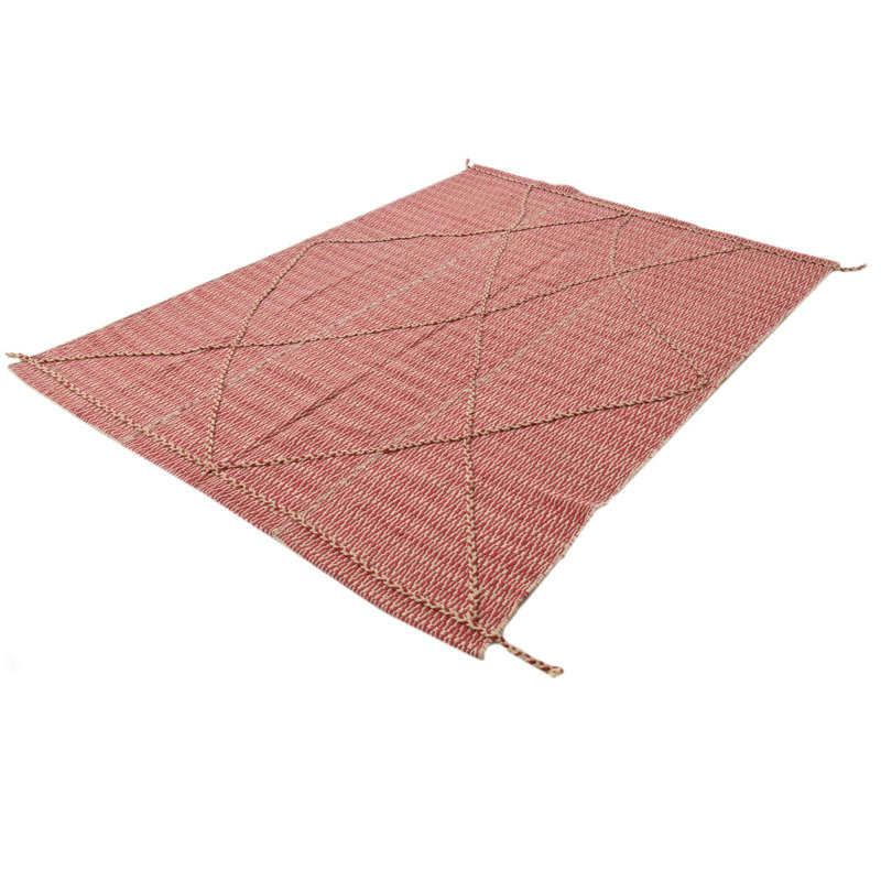 Tapis rose ivoire 6x8 Pinson