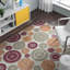 Tapis orange/rouge/vert/intérieur/extérieur de la zone Priscila-1757306277