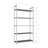 Modern Industrial Bookshelf, Black, 31.5 x 64.9 x 11.8 inches | 100% Tempered Glass Shelves (4 mm Thickness) with 100% Metal Frame | Wall-Mountable, Stylish Design for Home or Office Storage, Durable & Elegant-2125488647
