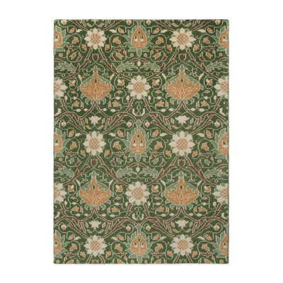 Handmade Wool Floral Area Rug