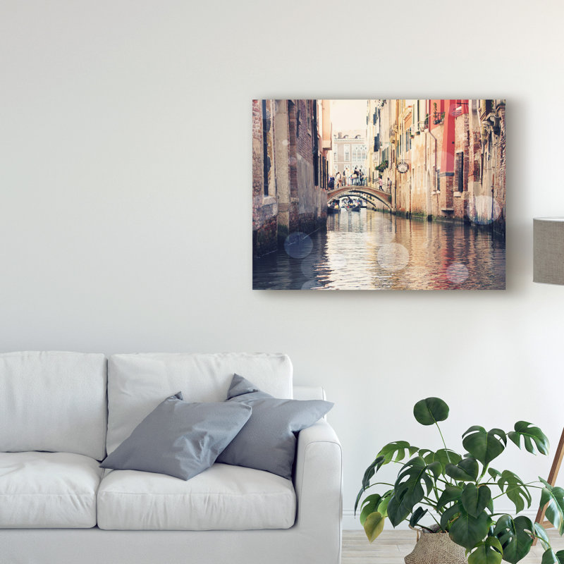 « venice bokeh xiv », reproduction de photo sur toile tendue, H 35 po x l 47 po x P 2 po