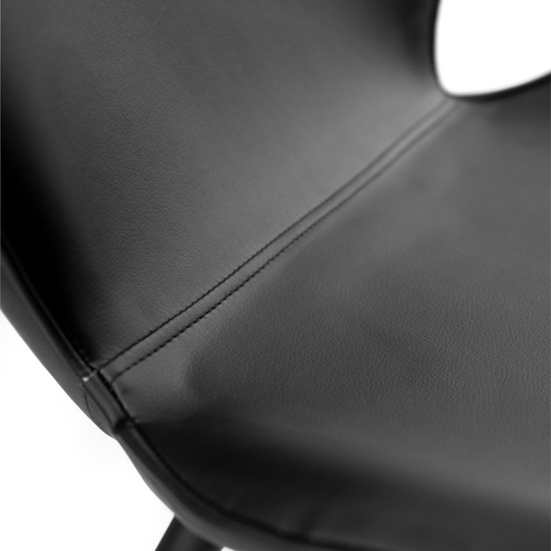 Vernay 48cm H Upholstered Side Chair in Black