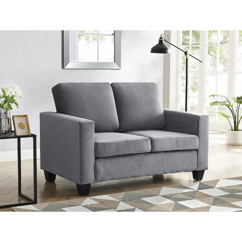 Keiah 2 Seater Velvet Sofa, Grey