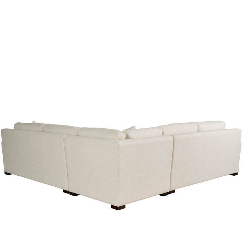 Sectional, Cream Polyester Blend
