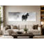 Wild Horses in Dust - Art mural sur toile panoramique-129916824