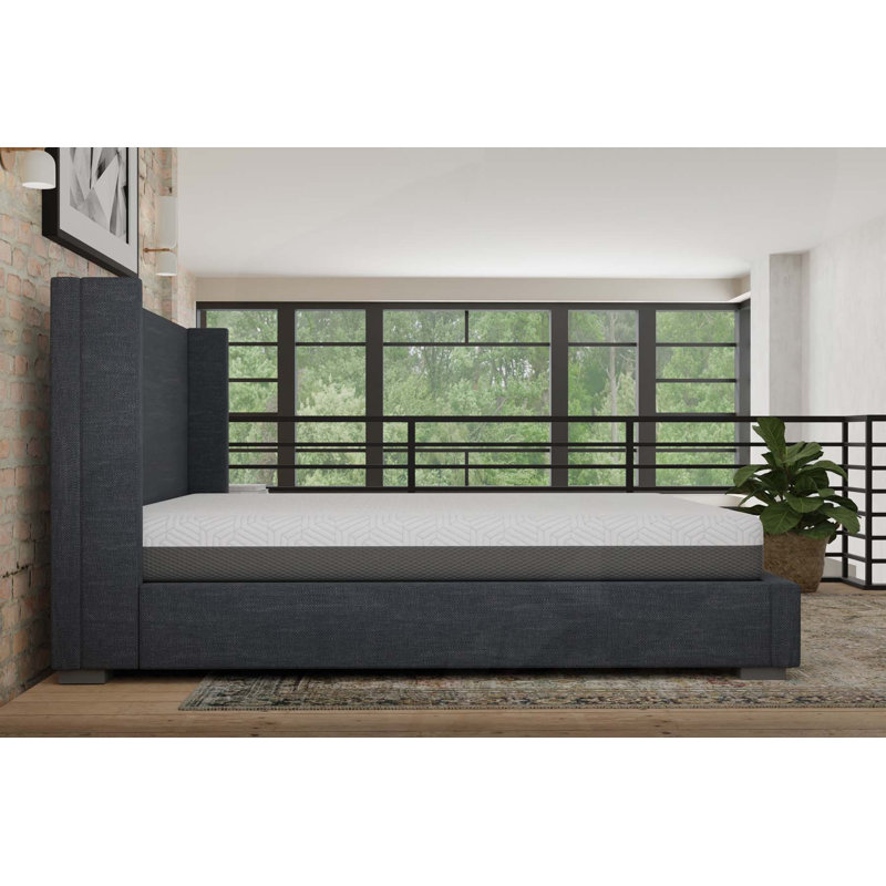 Matelas mi-ferme avec housse à fermeture éclair, Lit simple