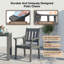 Ensemble de salle à manger d'extérieur 7 pièces pour 6 personnes, résistant aux intempéries, avec trou pour parasol et structure en aluminium HIPS. Modèle moderne, robuste et confortable, idéal pour terrasse, jardin, véranda, patio ou piscine. Comprend 1 table et 6 chaises.-124652785