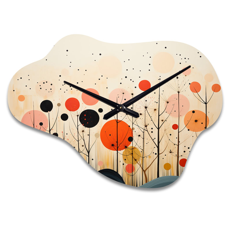 Horloge murale asymétrique en métal Keddie, Petit