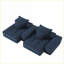 Canapé modulaire moderne surdimensionné avec 2 chaises et 4 coussins, chenille scintillante, sans assemblage | Bleu marine | Mousse et ressort-78195445