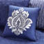 Housse de lit de jour réversible 6 pièces bleu marine - matelas simple, housse de 17 po, 3 taies décoratives, 15 po, 1 coussin décoratif, bourre en coton