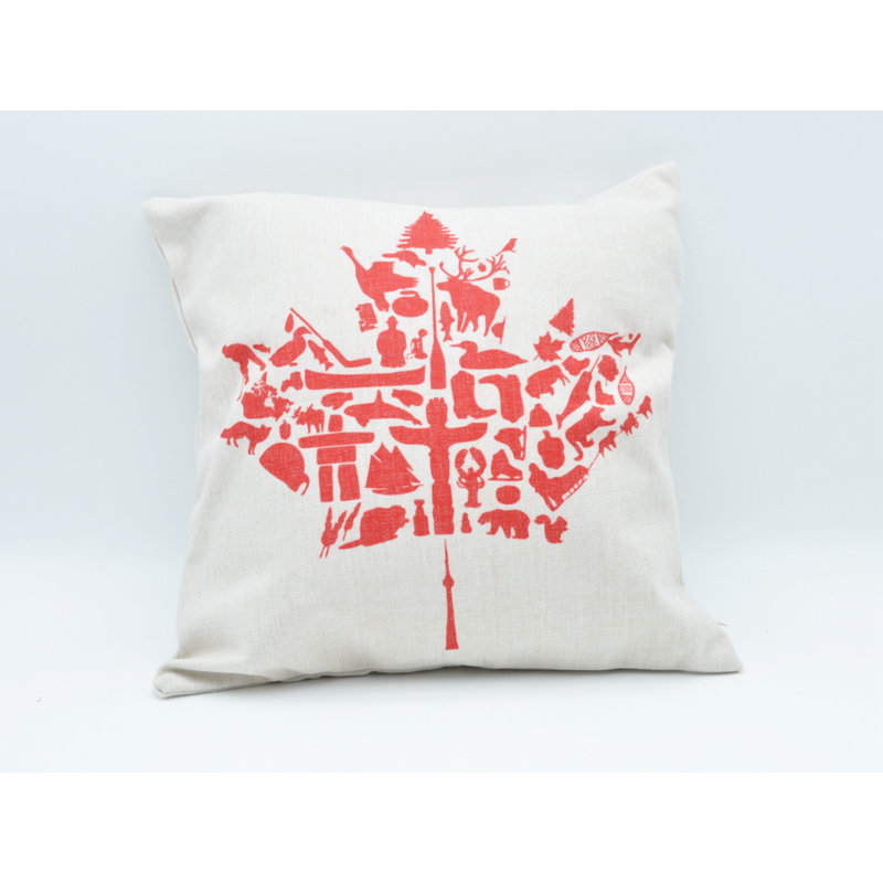  Coussin en toile Maple Leaf