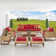 Tullio 8 - Person Patio Conversation Sets with Sunbrella® Cushions