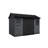 Keter Newton Plus Durable Resin Outdoor Storage Shed With Floor and Double Doors for Garden Patio Furniture and Tools, Graphite Grey (6 Available Sizes)-100403871