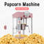 Machine à maïs soufflé de table avec machine à maïs soufflé avec bouilloire en acier inoxydable 6 oz, outil de mesure et pelle à maïs soufflé pour la maison, la famille, la soirée cinéma