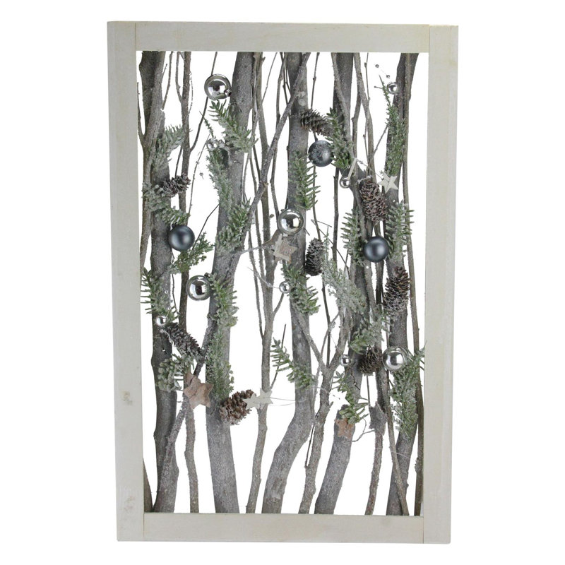 Branches de bouleau sur pied en bois