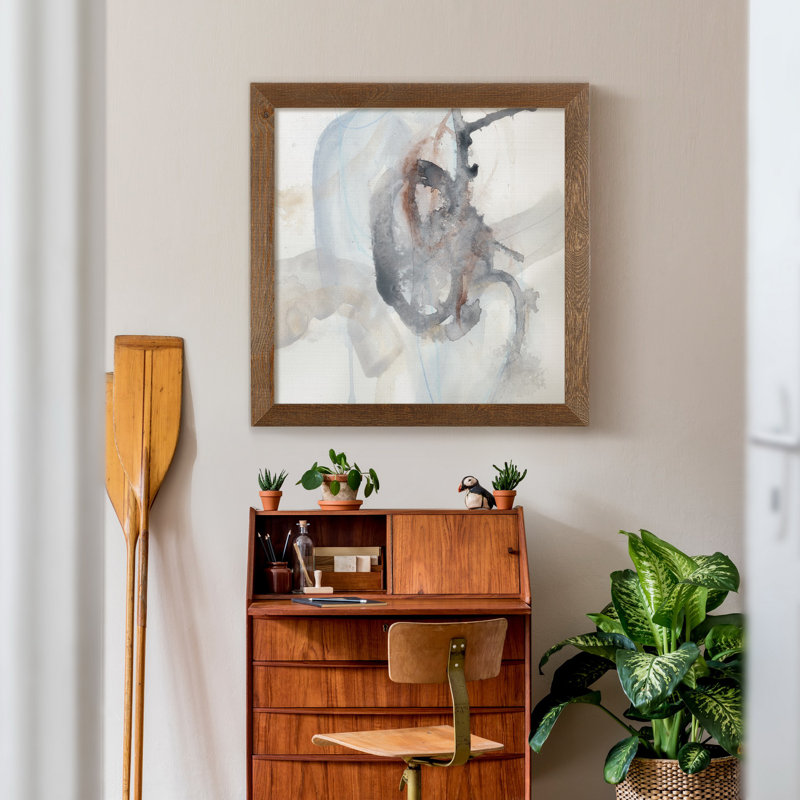 Supposition IV, reproduction d’art sur toile encadrée, H 17 po x l 17 po x P 1,5 po, Érable encadré
