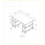 Desks | Industrial 48”L Computer Desk with Storage Shelves | Black | Metal