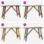 Console Table 130x40x80 cm Mixed Recycled Wood