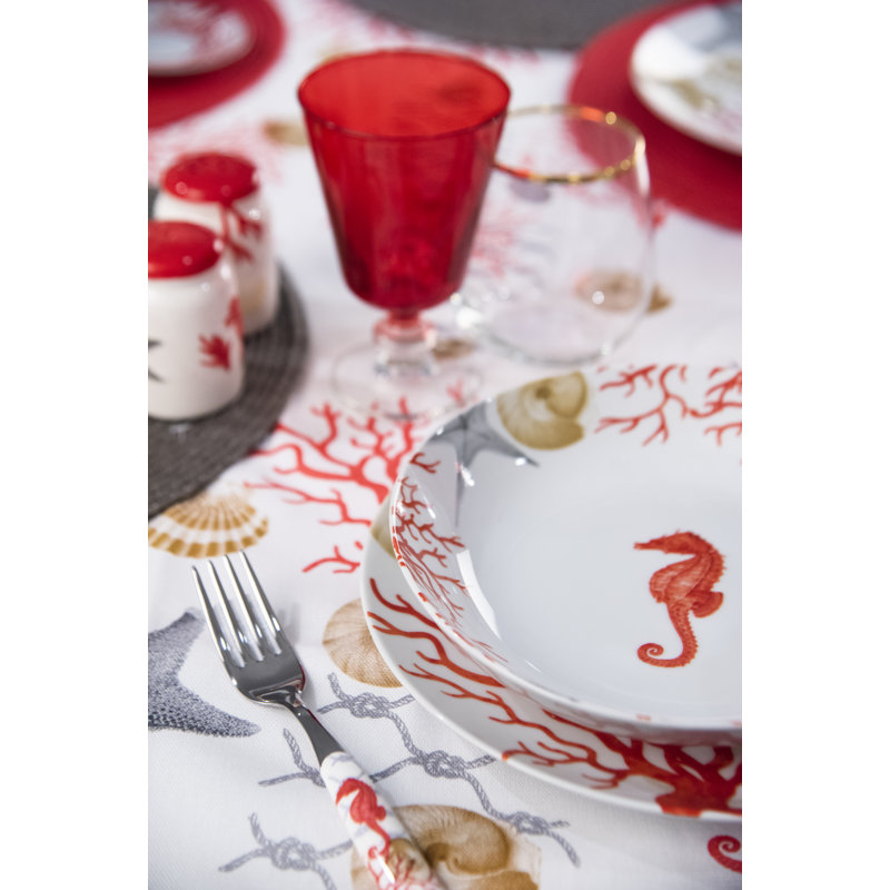 Piece Porcelain China Dinnerware Set - Service for 6