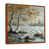 Toile avec cadre flottant brun
