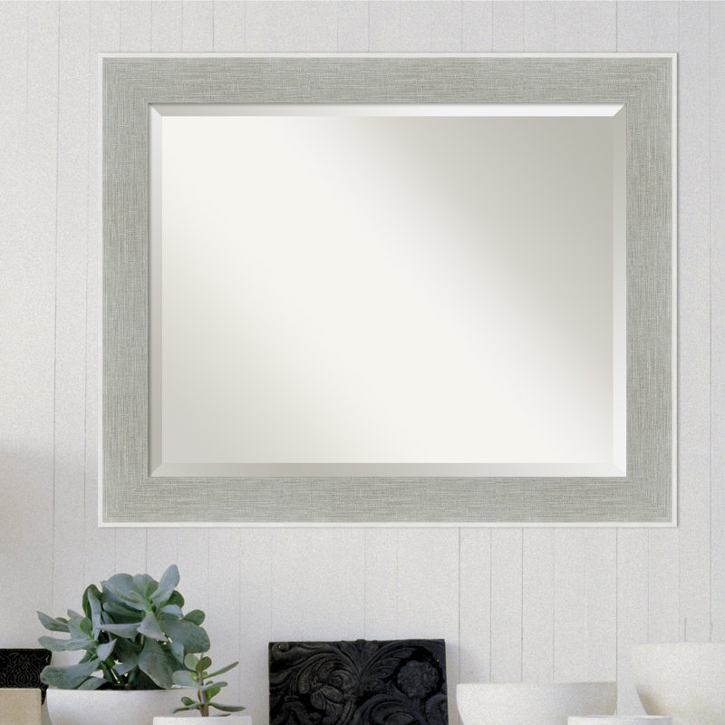 Miroir de salle de bain mural biseauté Lawhorn, H 27,25 po x l 33,25 po