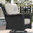  3 Piece Wicker Outdoor Furniture Set with 6-inch Comfy Cushions, High Back Patio Furniture Set with Swivel Rocking Chairs and Side Table-48067035-48067032