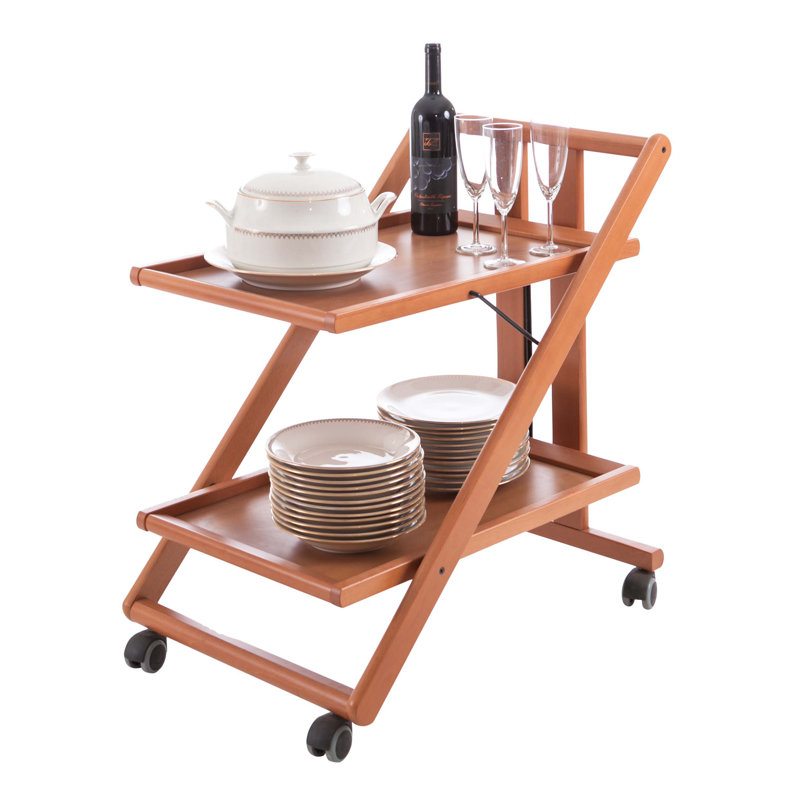Moline Solid Wood Bar Cart