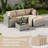 9-Piece Outdoor Cushion Cover Set (Set Of 3 Seats , 5 Backs, 1 Footrest)， Only Covers-119806079
