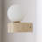 1-Light Stone Wall Sconce Hallway Wall Light Fixtures Small Wall Sconce