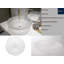 Lavabo de salle de bain vasque ovale en verre transparent Crystalline-58625730
