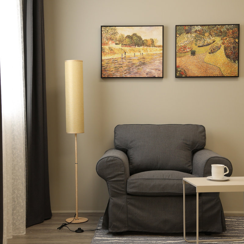 Doiron 57'' Beige Traditional Floor Lamp
