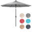 Parasol de patio solaire 10 pi avec 96 lumières DEL 35 po-1717062198