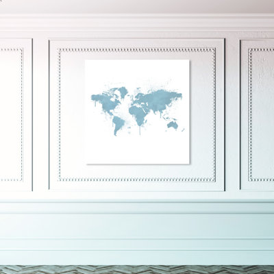 Doucet 'Mapamundi Aqua' Graphic Art Print