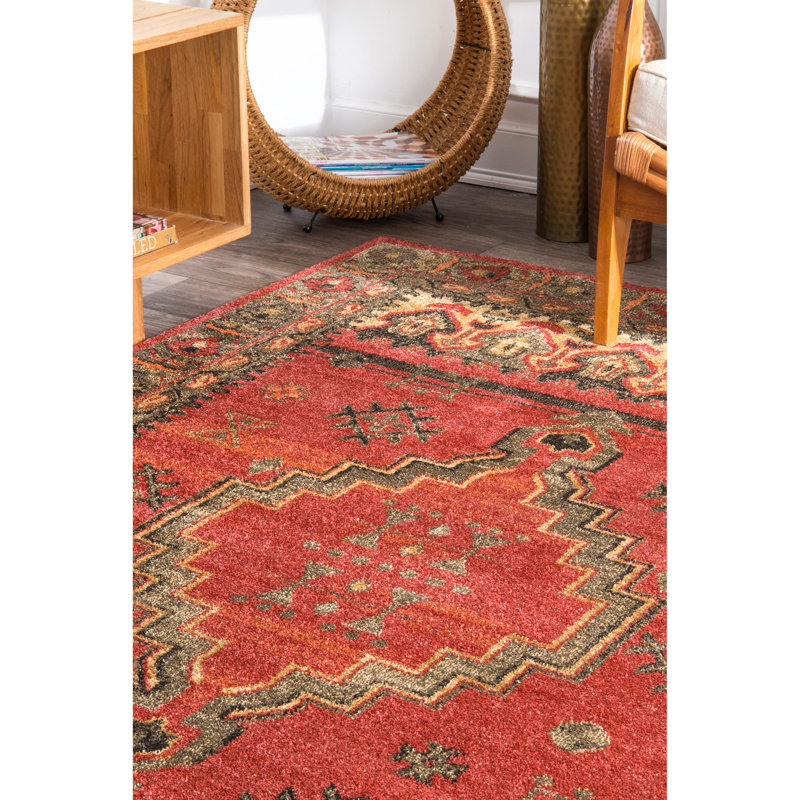 Tapis de style sud-ouest Habra, Rectangle 5 pi x 7 pi 5 po