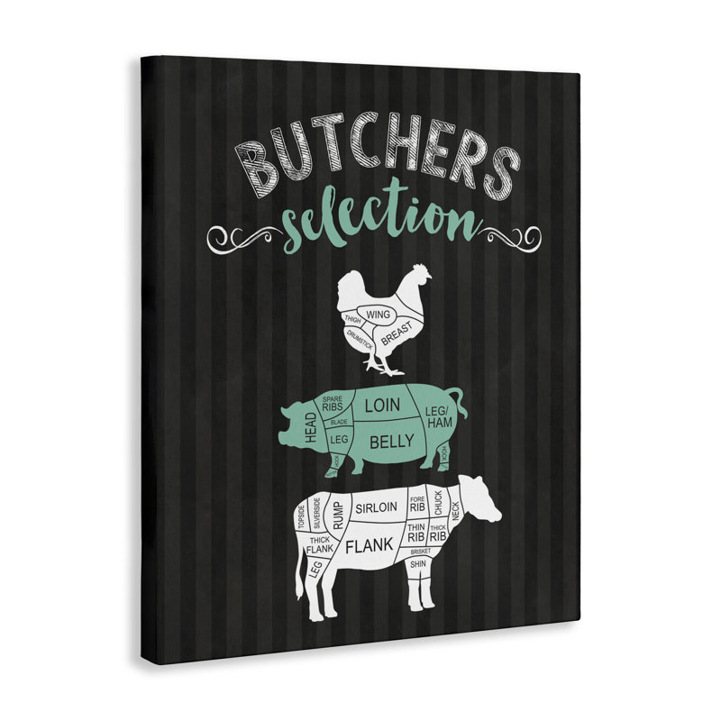 Toile noire Butchers, H 30 po x l 24 po