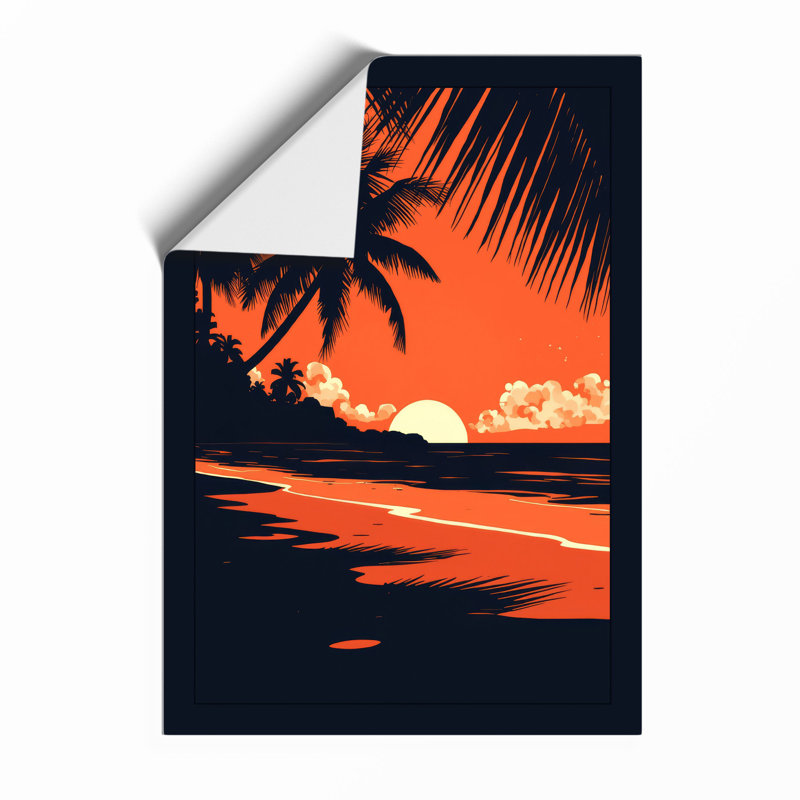 Sunset Tropical - Print, Unframed, A4 - 29.7 x 21.0 cm
