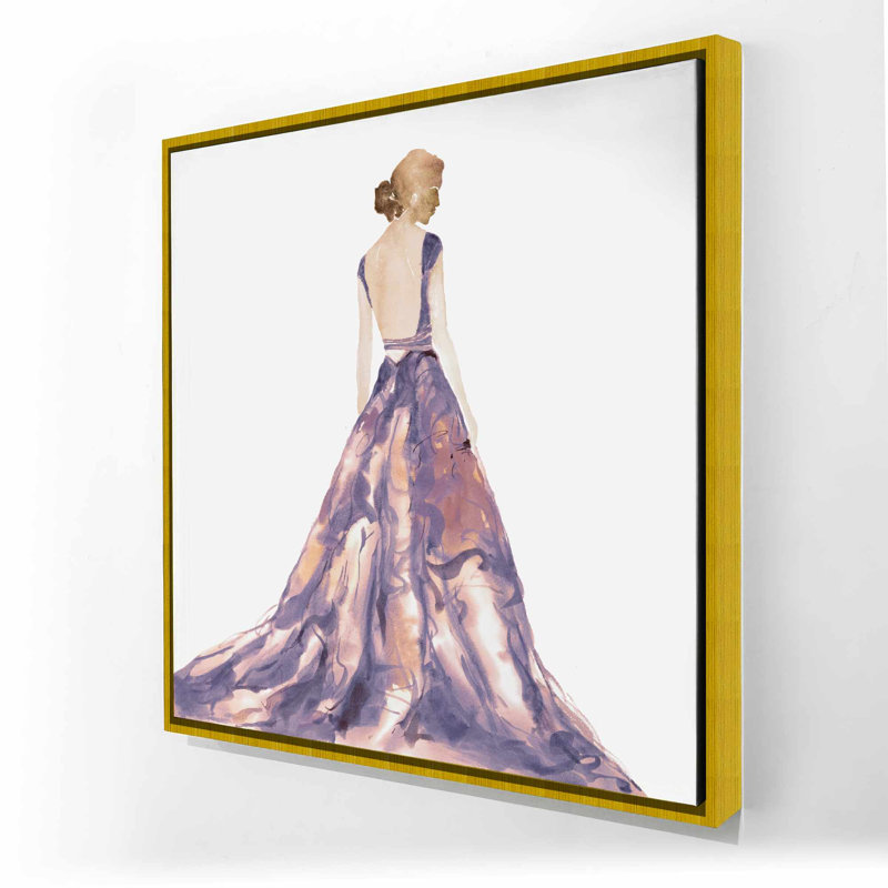 Mauve robe de bal - toile de fond illustrative mauve
