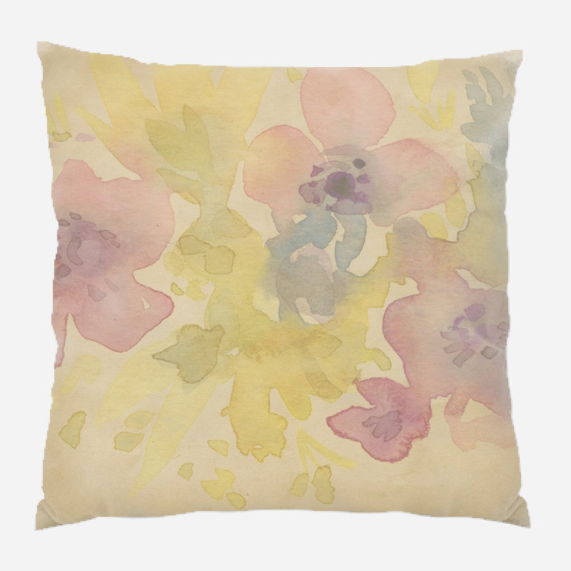 Housse et insert de coussin carré Kiril, Microsuède, Intérieur