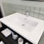 Meuble-lavabo flottant moderne simple Alcester Ivy Bronx-1100120605