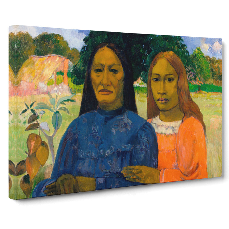 Two Women by Paul Gauguin - Wrapped Canvas, 40cm H x 60cm W x 3cm D