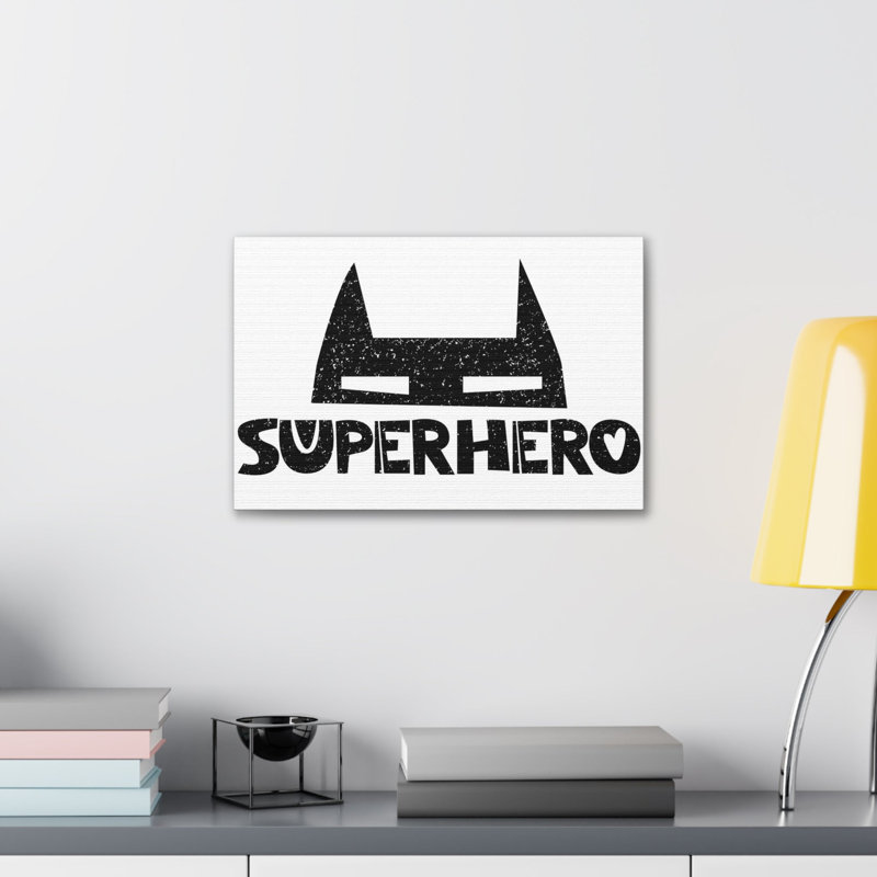 Décoration murale inspirante superhero, H 12 po x l 18 po