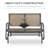 2-Person Outdoor Glider Bench, Patio Double Swing Rocking Chair-1002157462