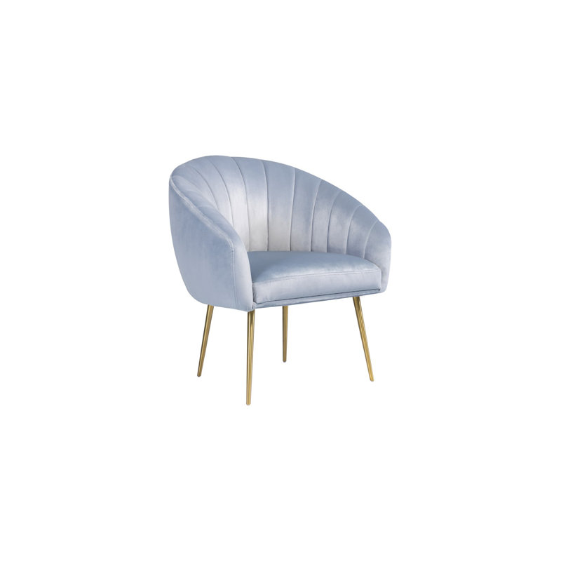 Jaylynn Upholstered Accent Chair, Light Blue