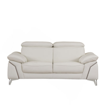 Causeuse en cuir italien Global United