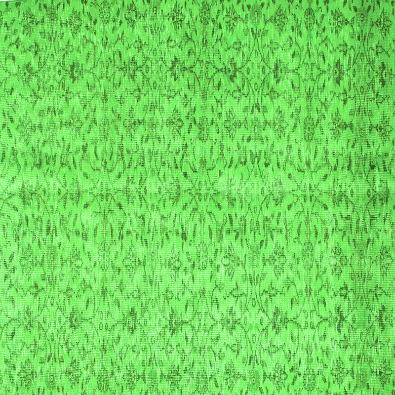 Tapis vert lavable à la machine Manuela Contemporary 953, Carré 8 pi