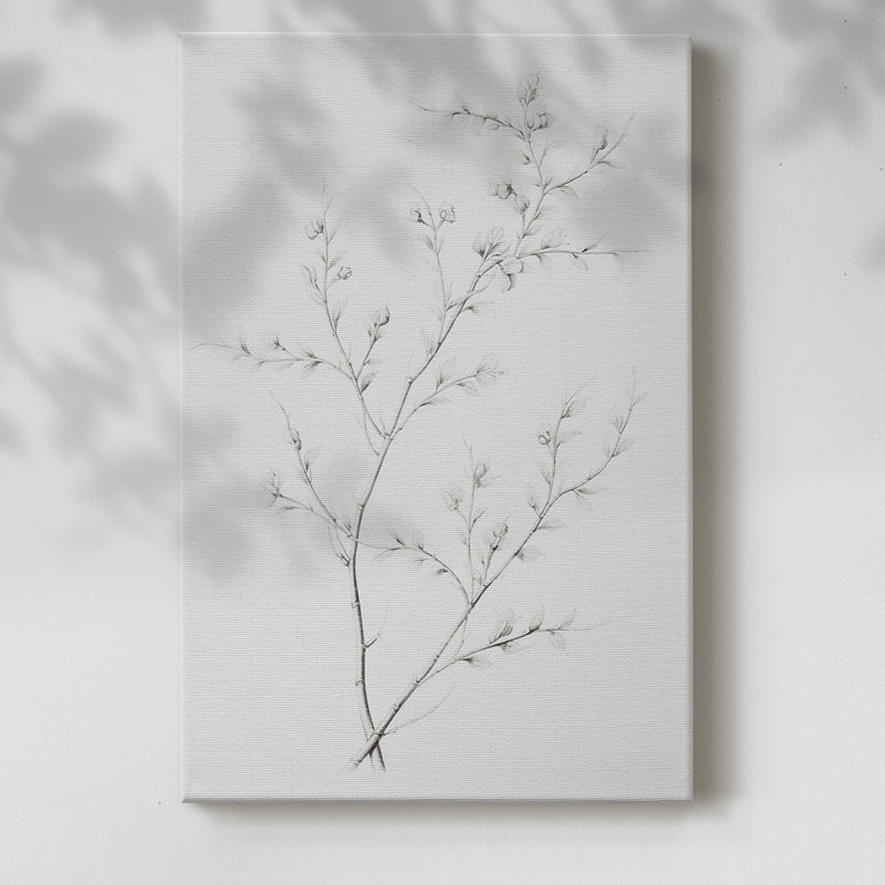 Motif floral rétro rétro - galerie Gallas, H 36 po x l 24 po