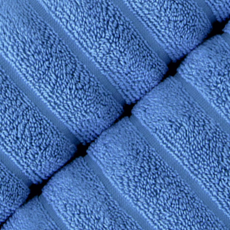 Ensemble de serviettes essuie-mains Fralick, 100% coton turc, séchage rapide , Bleu